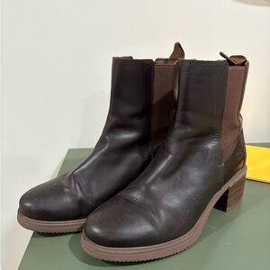 Timberland Brown Leather Ankle Boots
